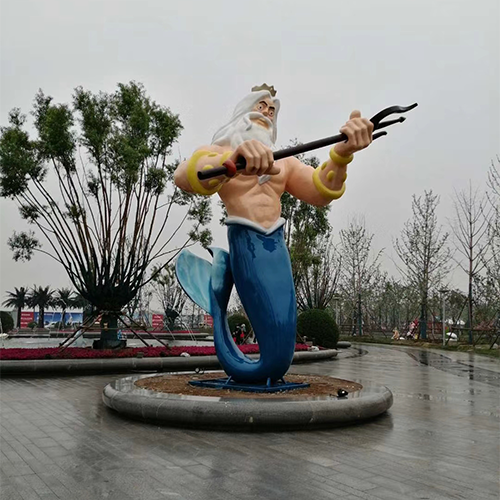 北京鱼人玻璃钢雕塑